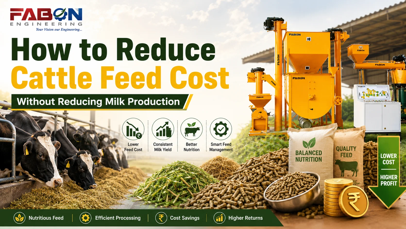How to Reduce Cattle Feed Cost Without Reducing Milk Production